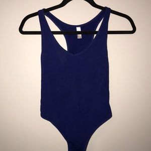 BLUE AMERICAN APPAREL BODYSUIT